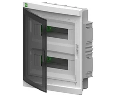 Elektro Plast Nasielsk 2435-01 Elegantiškas modulinis skirstomasis įrenginys 2x12 įleidžiamas IP40 N+PE dūmų durys 2435-01