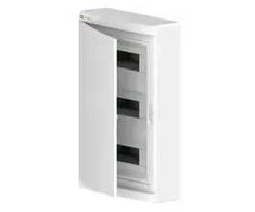 Elektro Plast Nasielsk 2445-00 Elegantiškas modulinis skirstomasis skydas 3x12 paviršinis IP40 N+PE baltos durys 2445-00