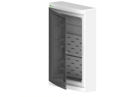 Elektro Plast Nasielsk 2445-21 Multimedijos skirstomasis skydas Elegantiškas 3X12 ant paviršiaus montuojamas IP40 dūmų durys 2445-21