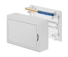 Elektro Plast Nasielsk 2503-00 Modulinis skirstomasis skydas 1x12 n/t ECONOMIC BOX RN 1/12 baltos durys (N+PE) IP40 2503-00