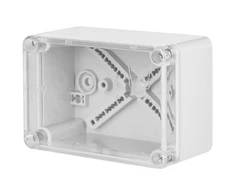 Elektro Plast Nasielsk Elektro-Plast INDUSTRIAL Hermetiška dėžutė n/t 170x105x82mm IP65 pilka, permatomas dangtelis 2707-01