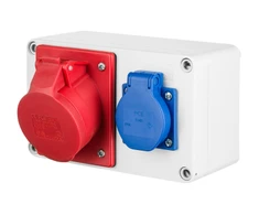 Elektro Plast Nasielsk 6202-01 Pastato skirstomoji plokštė RS-2 2P+Z, 32A/5P, IP44 6202-01