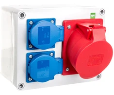 Elektro Plast Nasielsk Elektro-Plast RS 2x2P + Z 3P + N + Z / 32A n / t neapsaugotas IP44 pilkas (6203- 01)
