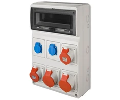 Elektro Plast Nasielsk Elektro-Plast Statybinis skirstomasis skydas 13 modulių 2x2P+Z 2x3P/16A 2x3P/32A RS 13 6251-00