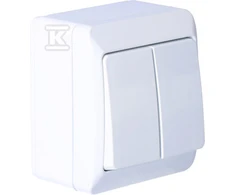Jungiklis ELEKTRO-PLAST HERMES, 2 klav., IP44