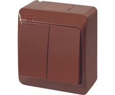 Jungiklis ELEKTRO-PLAST HERMES, 2 klav., IP44