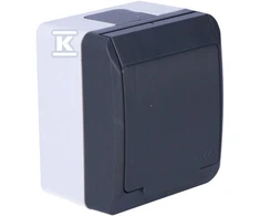 Elektro Plast Nasielsk GN.2P+Z N/T IP44 ANTRACYT HERMES
