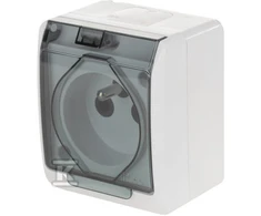 Elektro Plast Nasielsk GN.2P+Z N/T IP44 balta KL.DYMNA HERMES