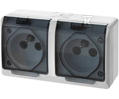 Elektro Plast Nasielsk GN.2X2P+Z N/T IP44 balta KL.DYMNA HERME