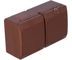 Elektro Plast Nasielsk Elektro-Plast GNT Hermes 2x2P + su ruda atvara (0322- 06)
