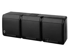 Elektro Plast Nasielsk GN.3-KR.3X2P+Z N/T IP44 JUODA HERMES