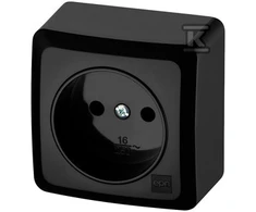 Elektro Plast Nasielsk LIZDAS 1-KR.2P N/T IP20 Juodas BERG