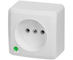 Elektro Plast Nasielsk GNIAZDO 2P N/T IP20 Baltas BERG