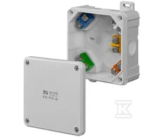 Elektro Plast Nasielsk PUSZ.N/T IP55/65 ĮDĖKLAS 98X98X46 2K PILKAS