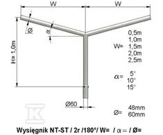 Elektromontaż REACH NT ST 1/2R/1,5M/15ST.