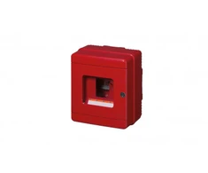 Elettrocanali Ugnies mygtukas - korpusas 1x4 150x170x100 raudona (EC6404)