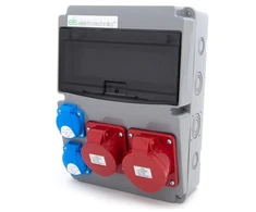 ELS Elektrotechnika Statybinis skirstomasis skydas 32A/5P + 16A/5P + 2*GS 230V, 11NO211