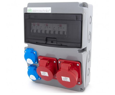 Els Elektrotechnika 11NO22C11C11C Statybiniai skirstomieji įrenginiai 32A/5P + 16A/5P + 2*GS 230V + apsaugos, 11NO22C11C11C