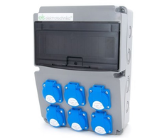 Els Elektrotechnika 11NO600 Konstrukcinis skirstomasis įrenginys 6*GS 230V, korpusas montuojamas į sieną, laidinis, neįrengtas, langas 11M, 11NO600