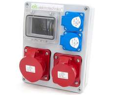 Els Elektrotechnika 4NO211 Statybinė skirstomoji įranga Mikołajki 16A/5 + 32A/5 + 2*GS, sieninis korpusas, 4NO211