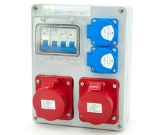 Els Elektrotechnika 4NO21B21B0 Statybiniai skirstomieji įrenginiai Mikołajki 2*16/5 + 2*GS + apsaugos, sieninis korpusas, 4NO21B21B0