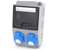 Els Elektrotechnika 6NO21C00 Statybinis skirstomasis skydas, sodas 2*GS 230V + apsaugos, 6NO21C00