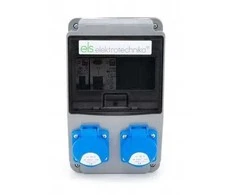 Els Elektrotechnika 6NO21C00F Statybinis skirstomasis skydas, sodas 2*GS 230V + apsaugos + diferencialas, 6NO21C00F