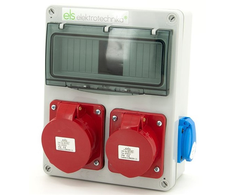 Els Elektrotechnika 8NO211 Konstrukcinis skirstytuvas 32A/5 + 16A/5 + 2*GS 230V, sieninis korpusas, neįrengtas, 8NO211