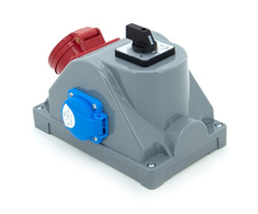Els Elektrotechnika N110LP Konstrukcinis skirstomasis skydas tipas COMBOPOL 16A/5 + GS 230V + L-0-P skyriklis, sieninis/paviršinis korpusas, N110LP