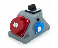 Els Elektrotechnika N1T01-01 Konstrukcinis skirstomojo skydo tipas COMBOPOL 32A/5 + GS 230V + 0-1 jungiklis, sieninis/paviršinis korpusas, N1T01-01