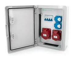 Els Elektrotechnika N21B11B1ABS Konstrukciniai skirstomieji įrenginiai 32/5 + 16/5 + 2*GS 230V + apsaugos, rakinamas ABS IK10 IP65 korpusas, N21B11B1ABS