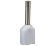 Em Group TID2x0,5L8 Izoliuota kabelio antgalis TID 2x0,5mm2/8mm baltai alavuotas TID2x0,5L8 /100vnt/