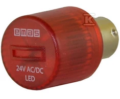 Emas Promet LED 24V DC raudona T0- IKML024K