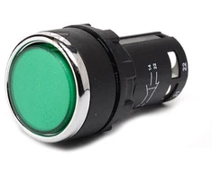 Emas Valdymo mygtukas žalias monoblokavimas 2Z (T0-MB101DY)