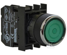 Emas Vidinis valdymo mygtukas, stabilus, 1NO, žalias T0-B100FY