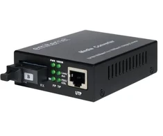 Emitter EM/1GB-ETH-1XSC-1550 Šviesolaidinis keitiklis WDM Ethernet 10/100/1000 Mbps RJ45/1xSC SM 9/125 (Tx 1550nm / Rx 1310nm) 20km