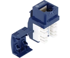 Emiter UTP RJ45 SOCKET CAT.5E KEYSTONE MĖLYNA