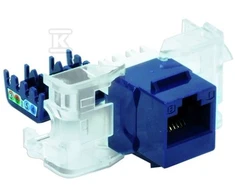 Emiter UTP RJ45 LIZDAS, CAT.5E, MĖLYNAS, BEVEIKIS