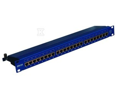 Emiter Emitter Panel 19 "24xRJ45 STP cat.6 1U mėlyna su lentyna DCN / PPFA674EKS248C6