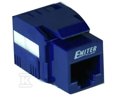 Emiter UTP RJ45 SOCKET CAT.5E KEYSTONE MĖLYNA