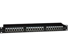 EMITERNET skydelis 19" 24xRJ45 STP cat.6 (1U) su lentyna EMS/PPFA674EKS248C6