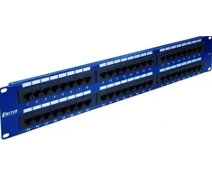 EMITERNET PANEL 19", 48XRJ45 UTP CAT.5E (2U) Mėlynas DCN/PPFA652K488C5E