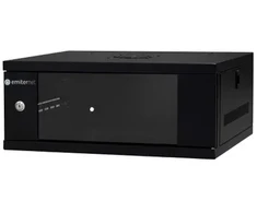 EMITERNET Lengva, nedaloma pakabinama spintelė 19'' 4U, skardos/stiklo durys, 550×450×230mm plotis/gylis/aukštis. EM/SH02B5404-08