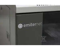 EMITERNET Atskira pakabinama spintelė 19" 15U, skardos/stiklo durys, 600×450×770mm plotis/gylis/aukštis EM/AP6415