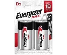 ENERGIZER MAX D LR20 ELEMENTAI. 2 vnt. EKOLOGIŠKA pakuotė.