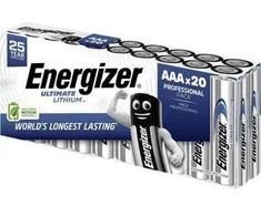 Baterijos AAA Energizer Ultimate Lithium L92 Micro 20 vnt.