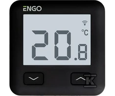 Engo Wi-Fi temperatūras regulators E10-B, 230V, juodas