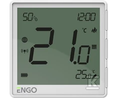 Engo Controls termostatai ZigBee terostatas, Lition baterija, baltas