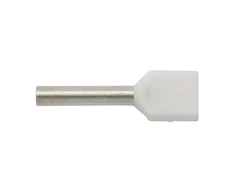Ergom E08KH-02020100401 Izoliuotas antgalis HI 2 x 0,75/10, baltas E08KH-02020100401 (500 vnt.)