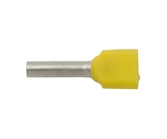 Ergom E08KH-02020101001 Izoliuotas antgalis HI 2X1/10, geltonas E08KH-02020101001 (500 vnt.)
